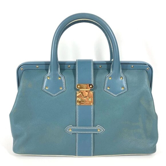 LOUIS VUITTON M91807 Suhali Angénieux PM Tote Bag Studs Hand Bag - Picture 1 of 12